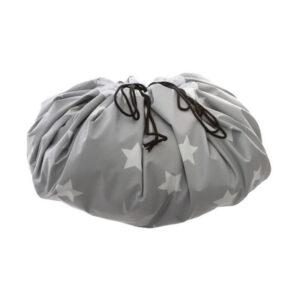 Παιδικό Στρογγυλό Χαλάκι και Τσάντα Αποθήκευσης 2 σε 1 140 cm Χρώματος Γκρι Atmosphera 158694B - Image 4