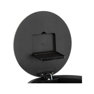 Μεταλλικός Κάδος Απορριμμάτων από Ανοξείδωτο Ατσάλι 30 Lt Black Inox Delta 5Five Simply Smart 164753G - Image 2