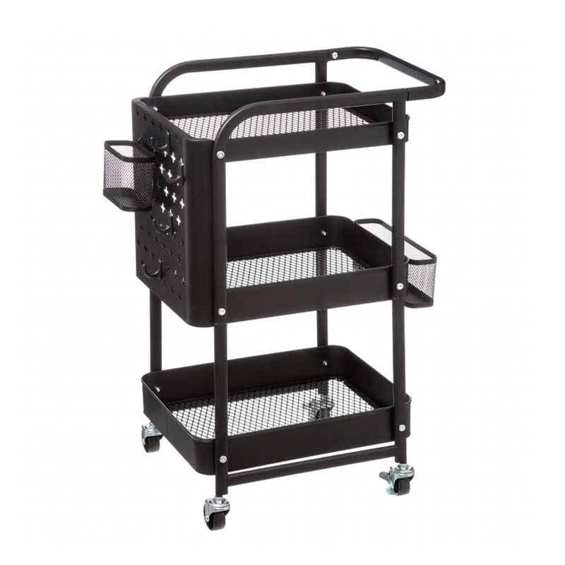 Μεταλλικό Τρόλεϊ Κουζίνας με 3 Ράφια 51 x 29.5 x 76 cm 5Five Simply Smart 167740 Μεταλλικό Τρόλεϊ Κουζίνας με 3 Ράφια 51 x 29.5 x 76 cm 5Five Simply Smart 167740