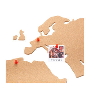 Πίνακας Ανακοινώσεων από Φελλό σε Σχήμα Παγκόσμιος Χάρτης με Πινέζες Cork World Map 102 x 0.5 x 50 cm Atmosphera 169357 - Image 2