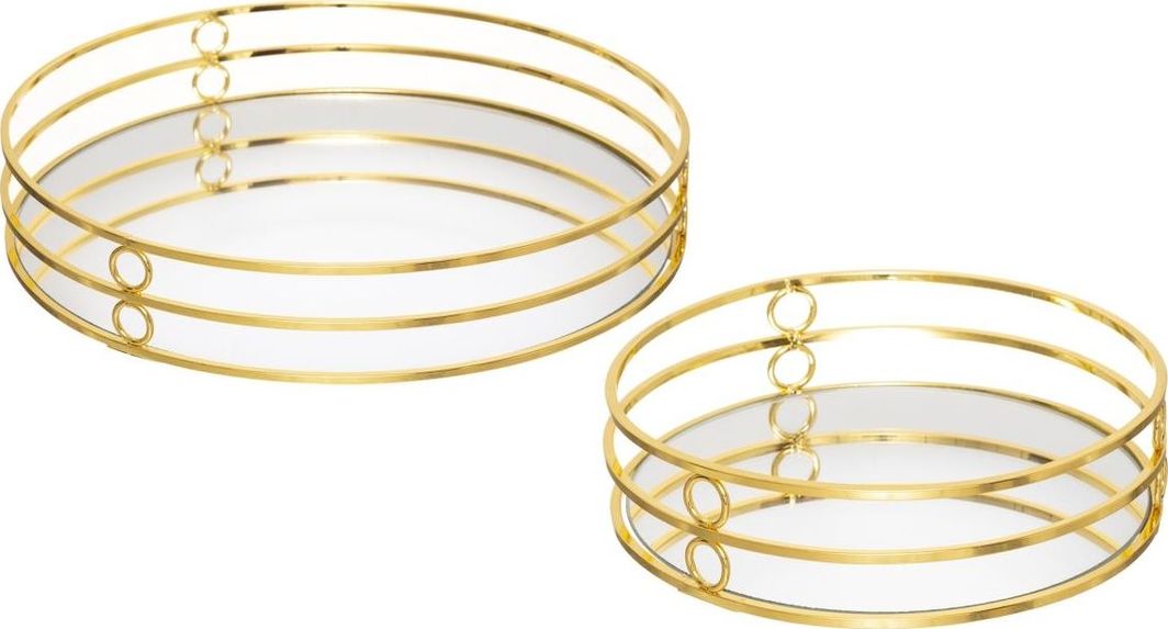 Atmosphera Διακοσμητικό Σετ Μεταλλικών Δίσκων με Καθρέφτη Feel 173439 Atmosphera Διακοσμητικό Σετ Μεταλλικών Δίσκων με Καθρέφτη Feel 173439