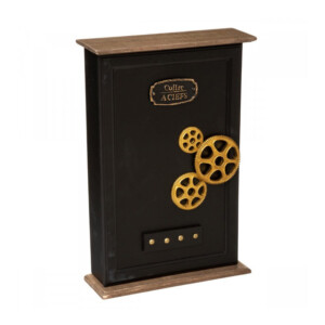 Ξύλινη Κλειδοθήκη Τοίχου 9 Θέσεων 22.5 x 7.5 x 38.7 cm Flower Atmosphera 173908 - Image 3