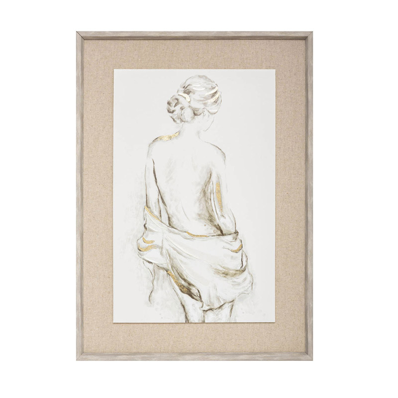 Υφασμάτινος Πίνακας σε Καμβά με Κορνίζα 51 x 71 cm Nude Portrait Atmosphera 173911 Υφασμάτινος Πίνακας σε Καμβά με Κορνίζα 51 x 71 cm Nude Portrait Atmosphera 173911