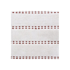 Βαμβακερό Χαλάκι Μπάνιου με Pompom 75 x 50 x 1 cm Χρώματος Κεραμιδί 5Five Simply Smart 174631E - Image 2