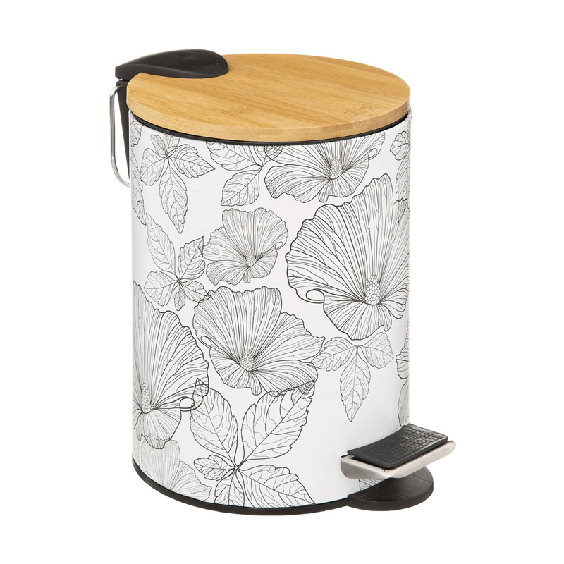 Κάδος Απορριμμάτων Χαρτοδοχείο 3 Lt Blackflora 5Five Simply Smart 174692A Κάδος Απορριμμάτων Χαρτοδοχείο 3 Lt Blackflora 5Five Simply Smart 174692A