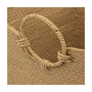 Σετ Ψάθινα Καλάθια Αποθήκευσης 34 x 34 x 34 cm 3 τμχ 5Five Simply Smart 174745 - Image 4