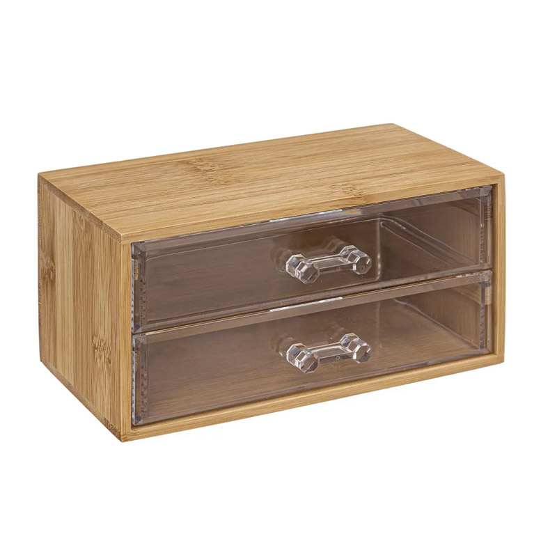 Ξύλινη Κοσμηματοθήκη - Μπιζουτιέρα από Μπαμπού με 2 Συρτάρια 19 x 9.6 x 11 cm 5Five Simply Smart 174805 Ξύλινη Κοσμηματοθήκη - Μπιζουτιέρα από Μπαμπού με 2 Συρτάρια 19 x 9.6 x 11 cm 5Five Simply Smart 174805