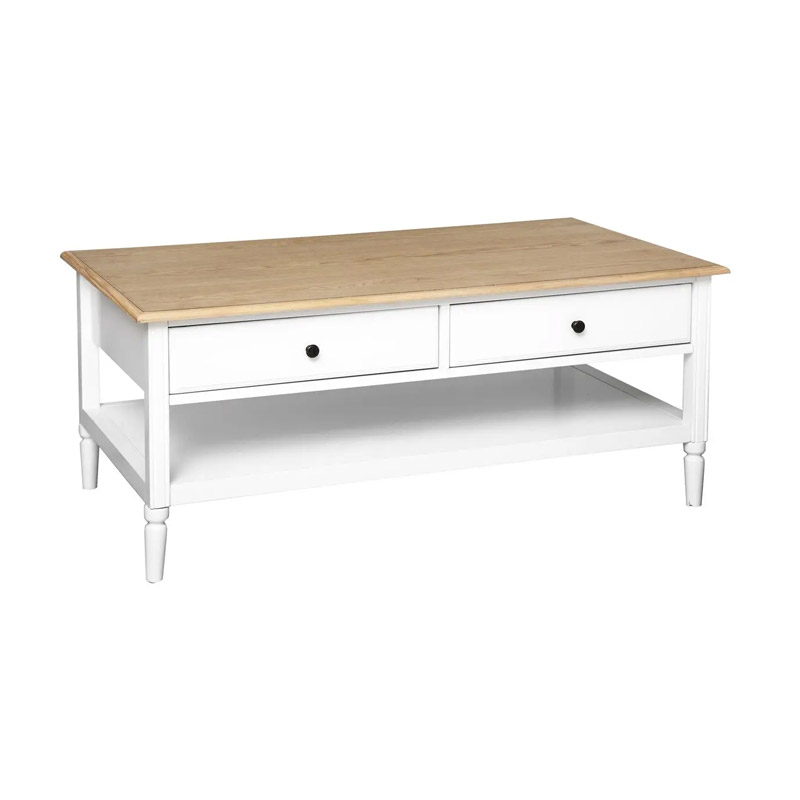 Ξύλινο Τραπέζι Σαλονιού με 4 Συρτάρια 110 x 60 x 47 cm Atmosphera 179073 Ξύλινο Τραπέζι Σαλονιού με 4 Συρτάρια 110 x 60 x 47 cm Atmosphera 179073