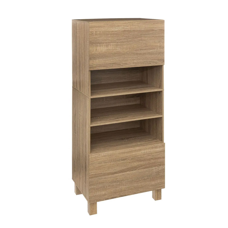 Ξύλινη Ραφιέρα με 3 Ράφια και 2 Ντουλάπια 57 x 40 x 146 cm 181277 Ξύλινη Ραφιέρα με 3 Ράφια και 2 Ντουλάπια 57 x 40 x 146 cm 181277