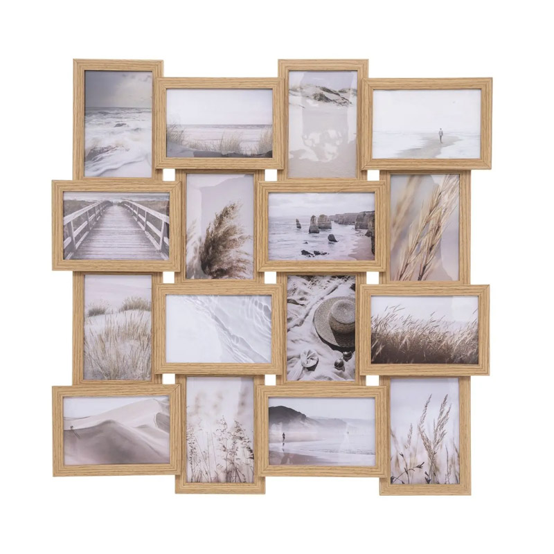 Ξύλινη Κορνίζα 16 Θέσεων 58 x 3 x 58 cm Atmosphera 185858 Ξύλινη Κορνίζα 16 Θέσεων 58 x 3 x 58 cm Atmosphera 185858