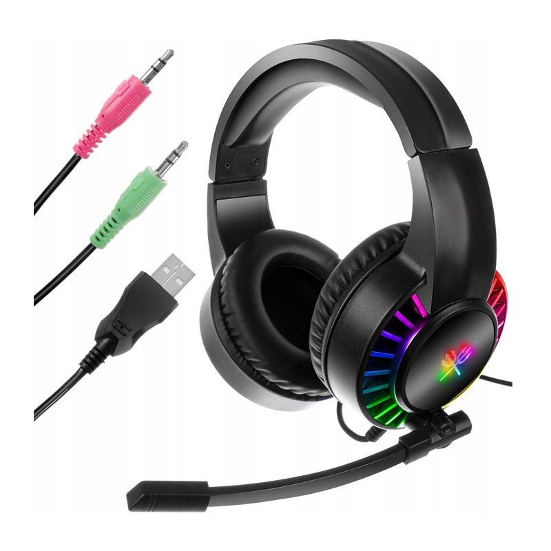 Ενσύρματα Ακουστικά Gaming με Μικρόφωνο και RGB Φωτισμό G505 Dunmoon 19060 Ενσύρματα Ακουστικά Gaming με Μικρόφωνο και RGB Φωτισμό G505 Dunmoon 19060