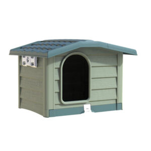Πλαστικό Σπίτι Σκύλου Medium 89 x 75 x 62 cm Χρώματος Πράσινο Bungalow Bama 19100 - Image 3