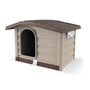 Πλαστικό Σπίτι Σκύλου Large 110 x 94 x 77 cm Χρώματος Μπεζ Bungalow Bama 19106 - Image 2