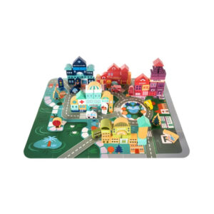 Σετ Ξύλινα Τουβλάκια City 100 τμχ Kruzzel 19159 - Image 2