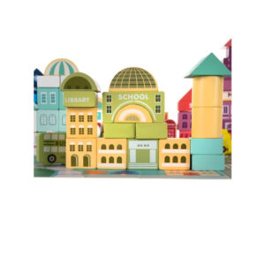 Σετ Ξύλινα Τουβλάκια City 100 τμχ Kruzzel 19159 - Image 3