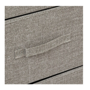 Μεταλλική Συρταριέρα με 5 Υφασμάτινα Συρτάρια Χρώματος Γκρι 45 x 30 x 114 cm 5Five Simply Smart 193571A - Image 2