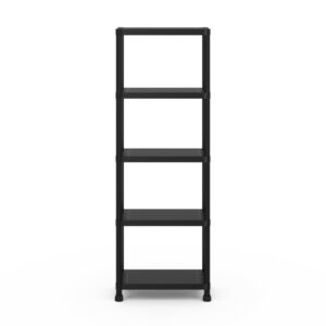 Πλαστική Ραφιέρα Αποθήκευσης με 5 Ράφια 61 x  31 x 171 cm Μαύρο 20020029 AQUILA - Image 4