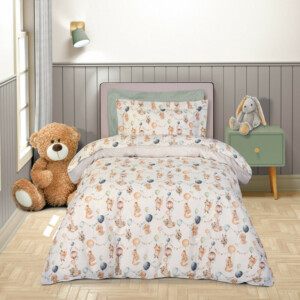 GREENWICH POLO CLUB Σετ Σεντόνια Μονά Μπεζ