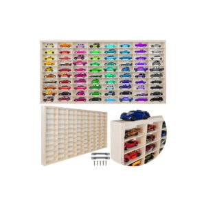 Ξύλινο Ράφι για Αυτοκινητάκια 80 Θέσεων 78.5 x 4.5 x 40 cm Kruzzel 20233 - Image 4