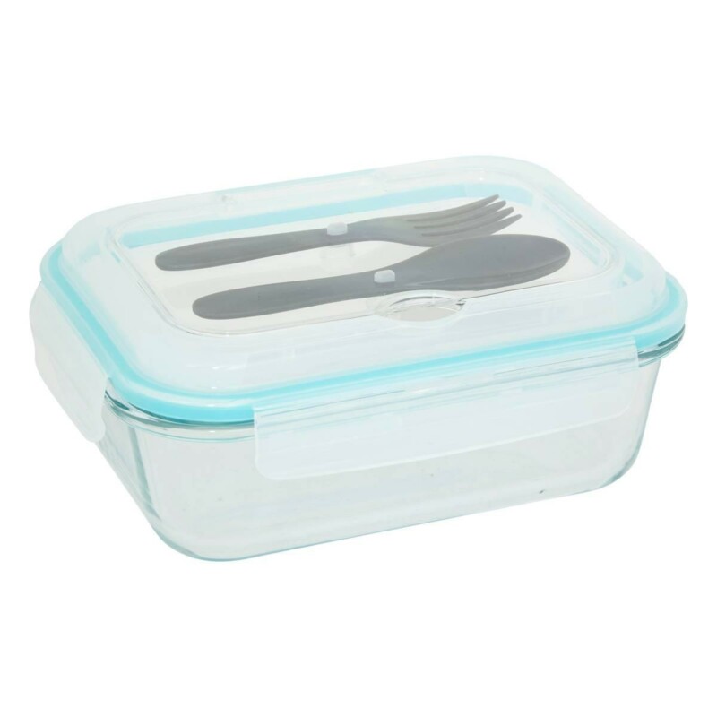 5FIVE Simply smart Γυάλινο Δοχείο Φαγητού 1L (15.6 x 8.1 x 20.6 cm) με Αεροστεγές Καπάκι και Μαχαιροπήρουνα 203073 5FIVE Simply smart Γυάλινο Δοχείο Φαγητού 1L (15.6 x 8.1 x 20.6 cm) με Αεροστεγές Καπάκι και Μαχαιροπήρουνα 203073