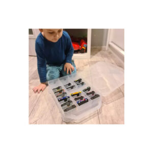 Πλαστική Βαλίτσα/Ράφι για 46 Αυτοκινητάκια 25 x 8.5 x 33 cm Kruzzel 20313 - Image 4