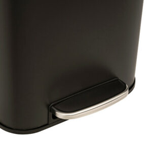 Τετράγωνος Κάδος Απορριμμάτων με Πεντάλ Delta 30L 35,5 x 29 x 63 cm Μαύρο 206702B 5Five Simply Smart - Image 4