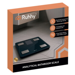 Ruhhy Ηλεκτρονική Ζυγαριά Μπάνιου με Ανάλυση Σώματος έως 226kg με Σύνδεση Smartphone 20675 - Image 3