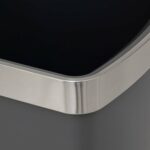5Five Simply Smart Κάδος Απορριμμάτων με Πεντάλ και Ρόδες 45L – Γκρι με INOX Καπάκι 206764 - Image 4