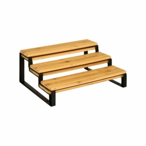 5FIVE Simply smart Επεκτάσιμη Ραφιέρα Μπαχαρικών Δύο Επιπέδων 32 x26 x 13.5 εκ σε Μαύρο Ξύλο 209280