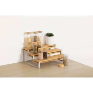 5FIVE Simply smart Επεκτάσιμη Ραφιέρα Μπαχαρικών από Ξύλο σε Φυσική Απόχρωση 32 x26 x 13.5 εκ 209281 - Image 2