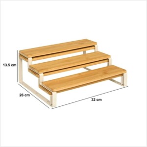 5FIVE Simply smart Επεκτάσιμη Ραφιέρα Μπαχαρικών από Ξύλο σε Φυσική Απόχρωση 32 x26 x 13.5 εκ 209281 - Image 4