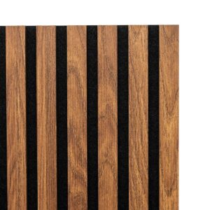 Atmosphera Τρισδιάστατο Πάνελ Τοίχου Καφέ MDF_Ε1 με Ακουστική Μόνωση 210402B