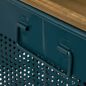 Atmosphera Σετ 3 Διακοσμητικά Μπαούλα από Ξύλο και Ατσάλι - Διαστάσεις: 35 x 35 x 46,5 εκ. 211543B - Image 3