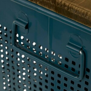 Atmosphera Σετ 3 Διακοσμητικά Μπαούλα από Ξύλο και Ατσάλι - Διαστάσεις: 35 x 35 x 46,5 εκ. 211543B - Image 5