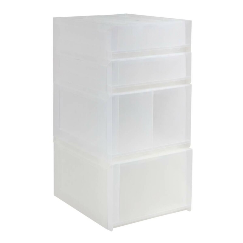 5FIVE Simply smart Πύργος Αποθήκευσης Tide N Stack με 4 Συρτάρια - Διαφανές 55x30x40εκ 212762 5FIVE Simply smart Πύργος Αποθήκευσης Tide N Stack με 4 Συρτάρια - Διαφανές 55x30x40εκ 212762