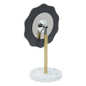 5FIVE Simply smart Επιτραπέζιος Καθρέφτης με Εφέ Μαρμάρου και Χρυσή Βάση 213340 - Image 5