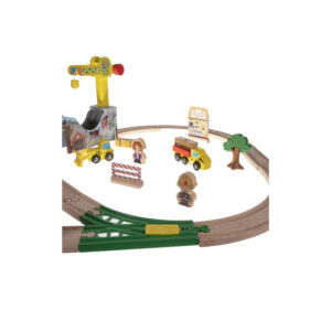 Σετ Ξύλινος Σιδηρόδρομος με Τρενάκι 57 τμχ Kruzzel 22495 - Image 2