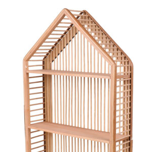 Επιτοίχια Ξύλινη Ραφιέρα με 2 Ράφια 42x12x66 cm Natural Living 225217 - Image 2