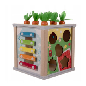 Ξύλινο Παιδικό Εκπαιδευτικό Παιχνίδι Κύβος 5 σε 1 16 x 15.5 x 15.5 cm Kruzzel 22566 - Image 2