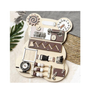 Ξύλινο Εκπαιδευτικό Παιχνίδι Αρκούδα 14 σε 1 39 x 29.7 x 9 cm Kruzzel 22584 - Image 5