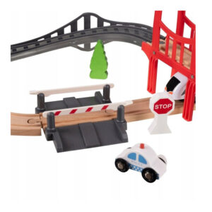 Σετ Ξύλινος Σιδηρόδρομος 3.2 m 37 τμχ Kruzzel 22646 - Image 3