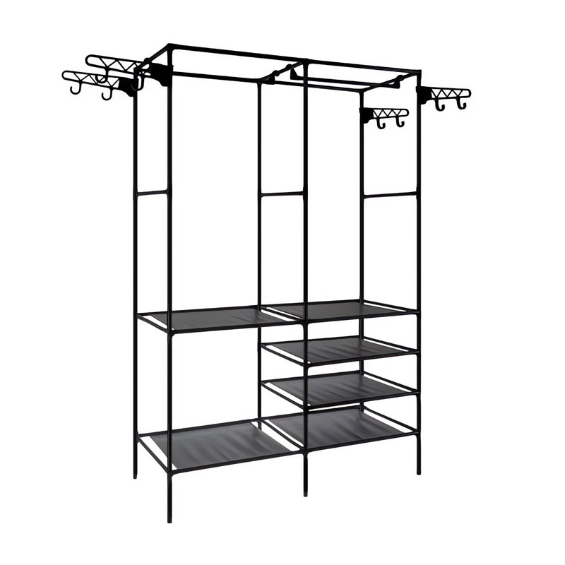 Μεταλλική Ανοιχτή Ντουλάπα με 6 Ράφια και 2 Ράγες 173 x 36 x 108 cm Ruhhy 22671 Μεταλλική Ανοιχτή Ντουλάπα με 6 Ράφια και 2 Ράγες 173 x 36 x 108 cm Ruhhy 22671