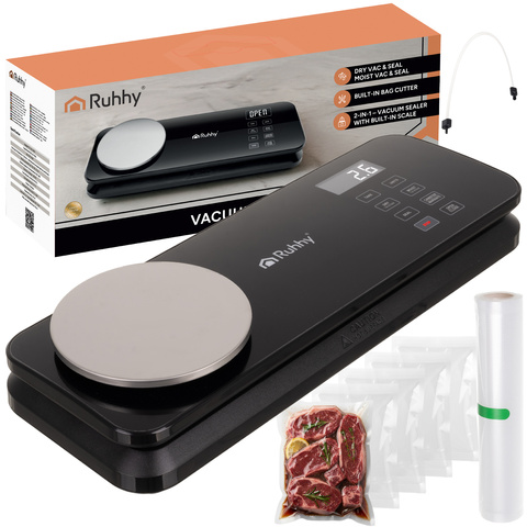 Ruhhy Συσκευή Σφράγισης Vacuum 2-σε-1 με Ψηφιακή Ζυγαριά 24756 Ruhhy Συσκευή Σφράγισης Vacuum 2-σε-1 με Ψηφιακή Ζυγαριά 24756