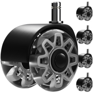 Ruhhy Σετ 5 τμχ Ρόδες 11x22 mm με ατσάλινους κυλίνδρους 25280