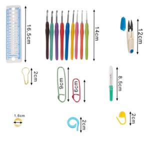 Maaleo Σετ Αρχαρίων Πλεξίματος με Βελονάκι 113 Τεμαχίων με XXL Τσάντα Μεταφοράς και Αξεσουάρ 25407 - Image 2