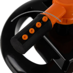 Ποτιστικό Κήπου 360° Περιστρεφόμενο με 3 Ρυθμιζόμενους ΒραχίονεςΜαύρο / Πορτοκαλί 25427 Gardlov - Image 4