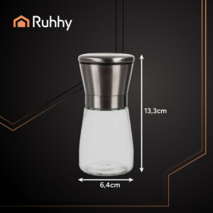 Ruhhy Σετ Γυάλινων Μύλων Άλεσης Αλατιού και Πιπεριού 25459 - Image 2