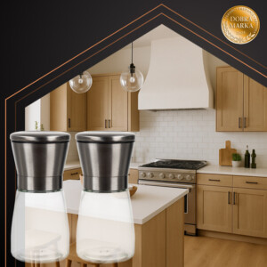 Ruhhy Σετ Γυάλινων Μύλων Άλεσης Αλατιού και Πιπεριού 25459 - Image 3