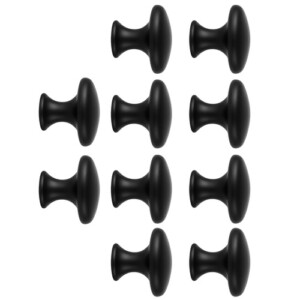 Λαβές Επίπλου από Πλαστικό 30mm (Απόσταση Κέντρων 26mm) 10 τεμάχια Μαύρο Ματ 25679 Ruhhy - Image 2