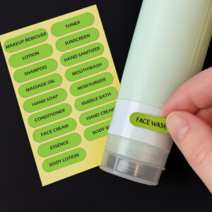 Νεσεσέρ Καλλυντικών Ταξιδίου με 4 Μπουκαλάκια 14 × 17 × 4 cm Διάφανο-Μαύρο 25760 Trizand - Image 4